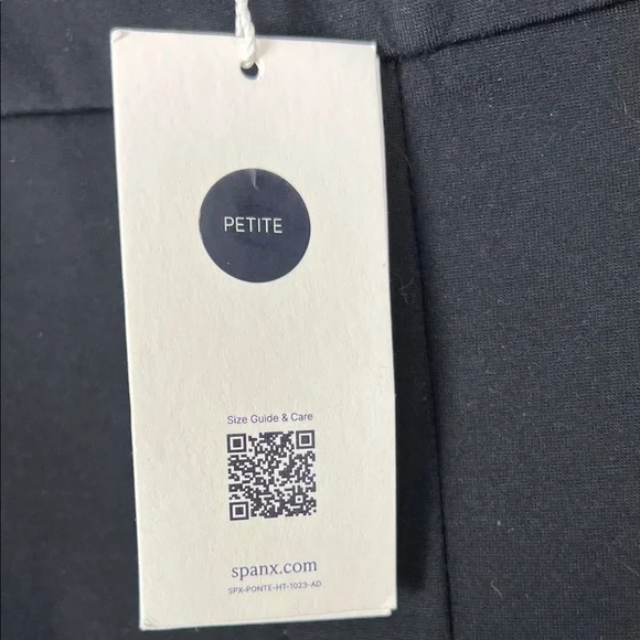 NWT SPANX Classic Black Ponte Barrel Pant Small Petite - Picture 5 of 11